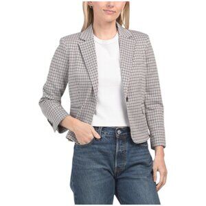 THEORY Micro Houndstooth Pattern Blazer